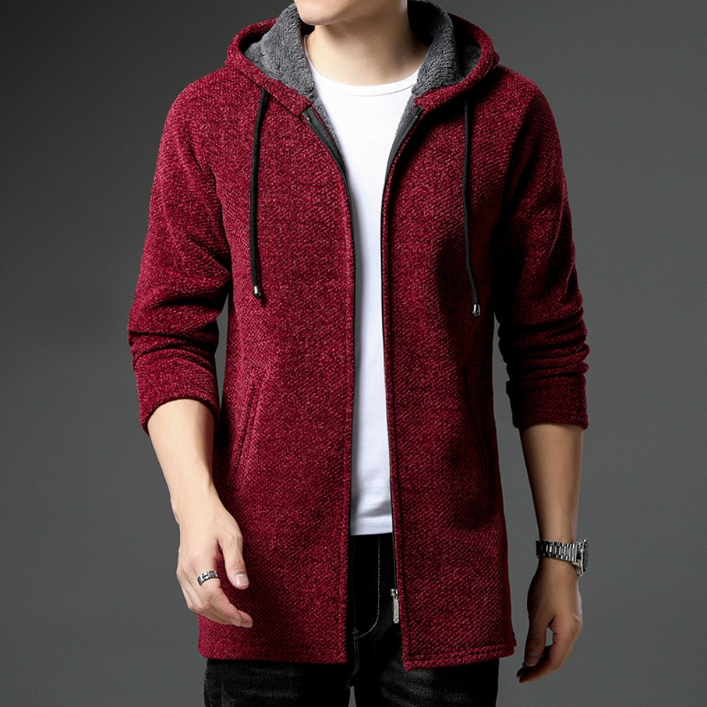 Fleece Hoodie Lined - Yeni Varış Örme Kazak Erkekler Bahar