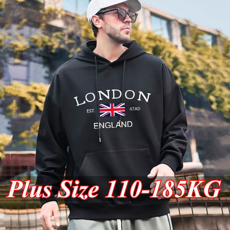 Winter Clothing London - Londra Moda Baskılı Erkek Kapüşonlu Üstleri