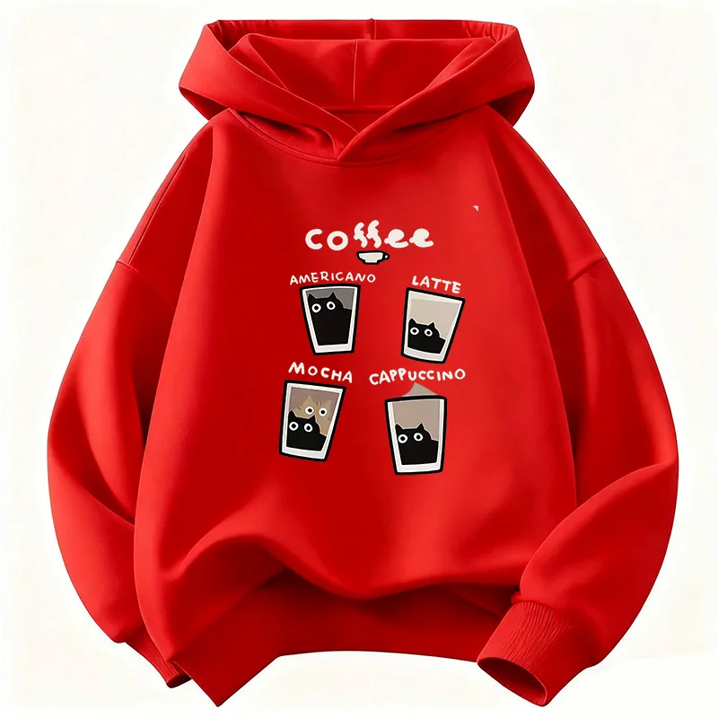 Winter Clothing Activity - Sonbahar/Kış Günlük Çocuk Kapüşonlu Sweatshirti Şık