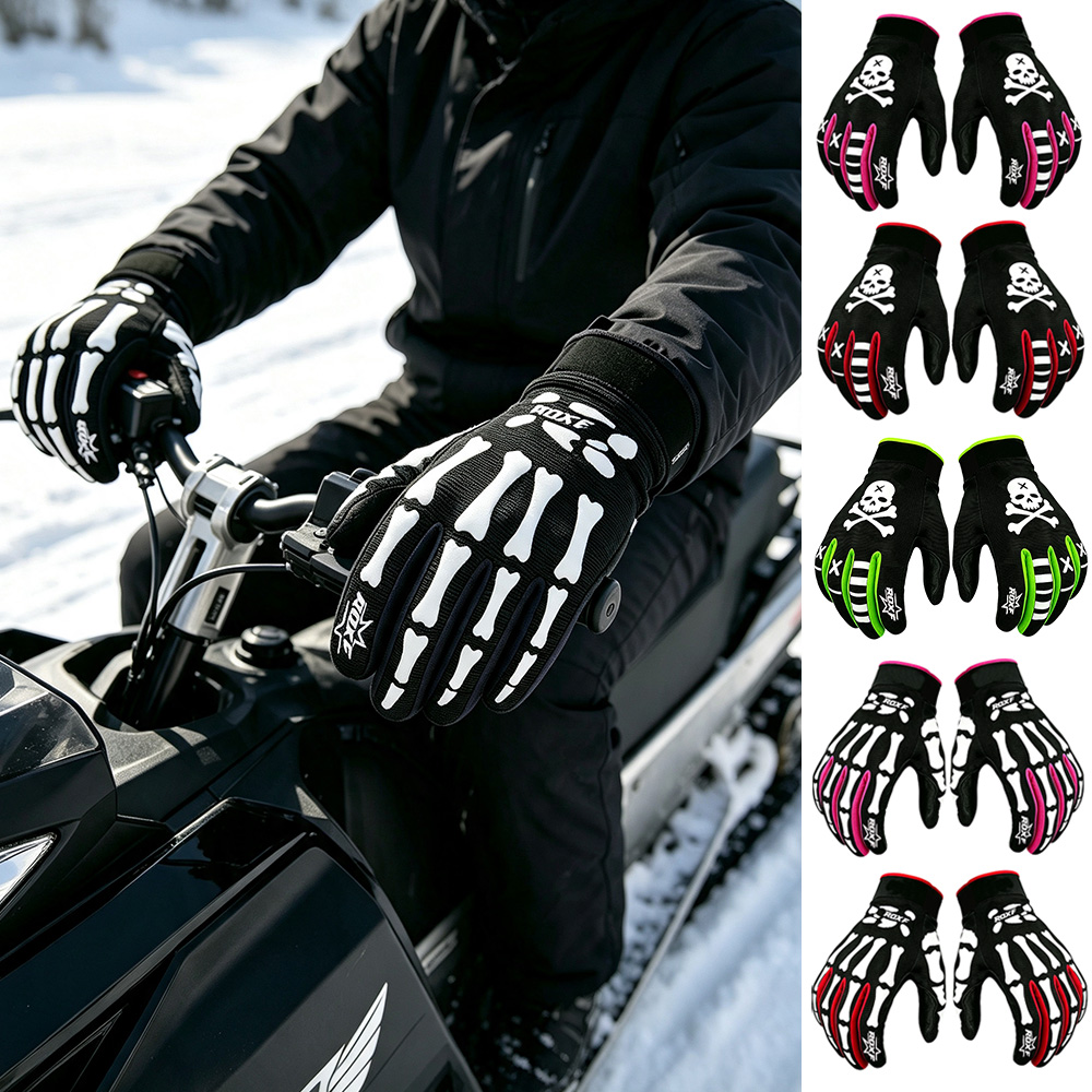 Knit Glove Touch Screen - Kaymaz Koruyucu Kar Motosikleti Eldivenleri, Beyzbol,