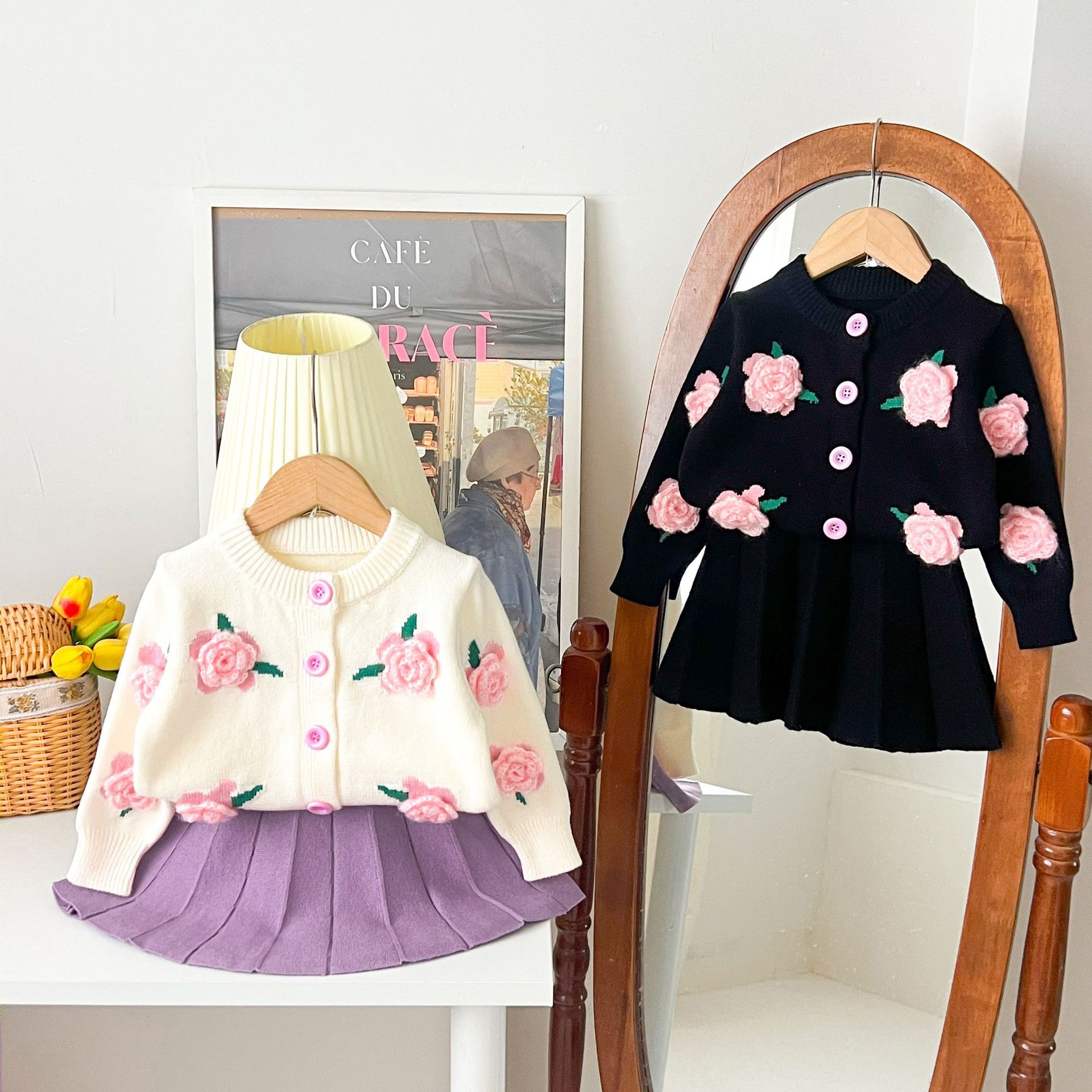 Winter Clothing Activity - Kız Çocukları Günlük Balıkçı Yaka Kazak