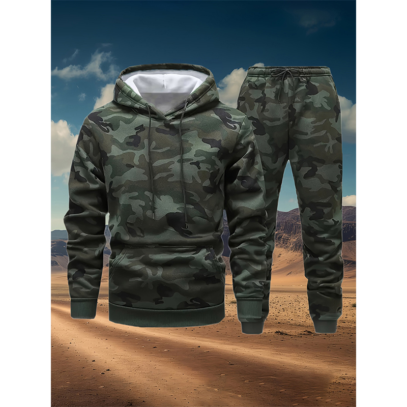 Winter Clothing For Woman - Sonbahar Kamuflaj 3D Baskı Kapüşonlu Üstler