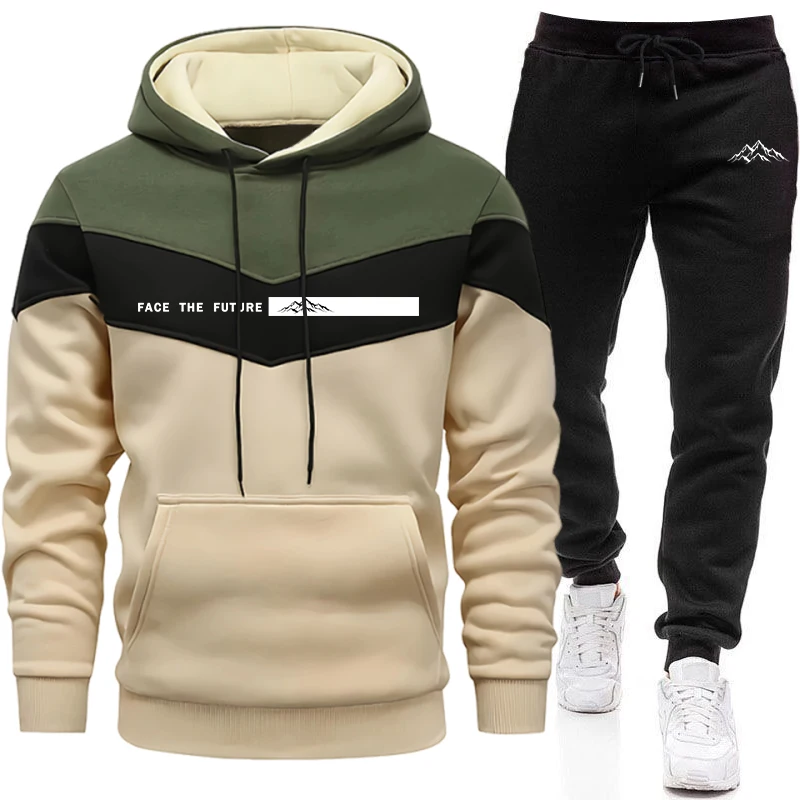 Warm Winter Clothing - Eşofman Erkek Modası Günlük Kapüşonlu Sweatshirt