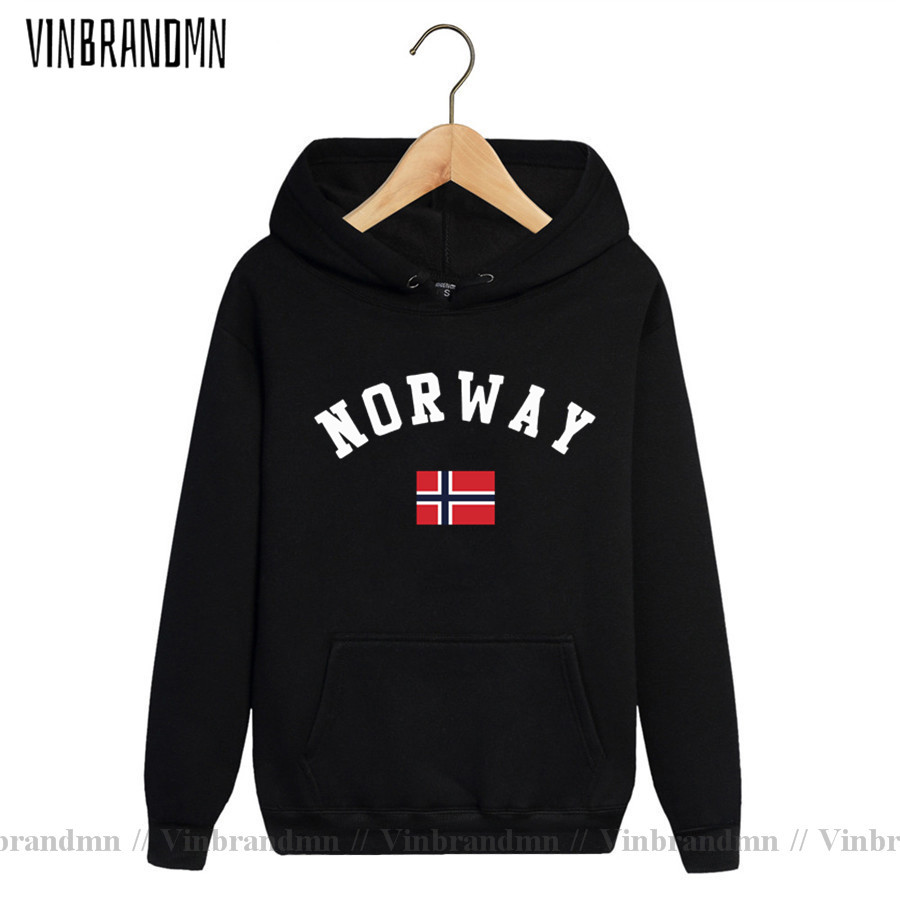 Winter Clothing Norway - 2023 Yeni Norveç Bayrağı Erkekler Kapüşonlular