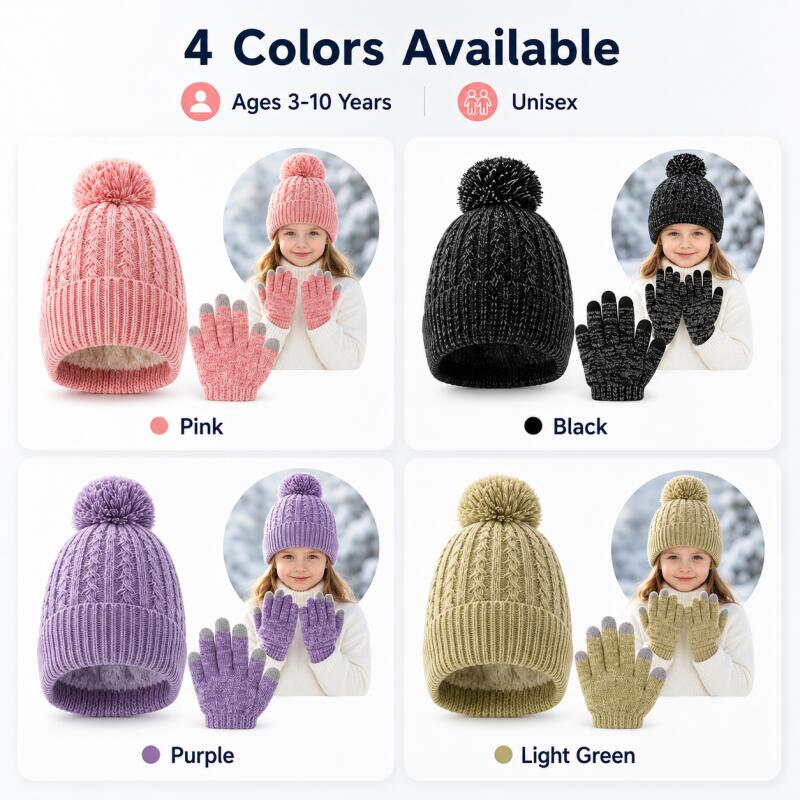 Çocuklar Kış Örgü Şapka Dokunm - Knit Glove Touch Screen incelemesi ve fiyatı