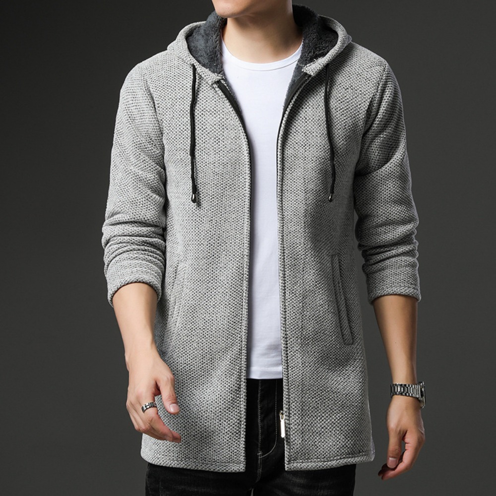 Yeni Varış Örme Kazak Erkekler - Fleece Hoodie Lined incelemesi ve fiyatı