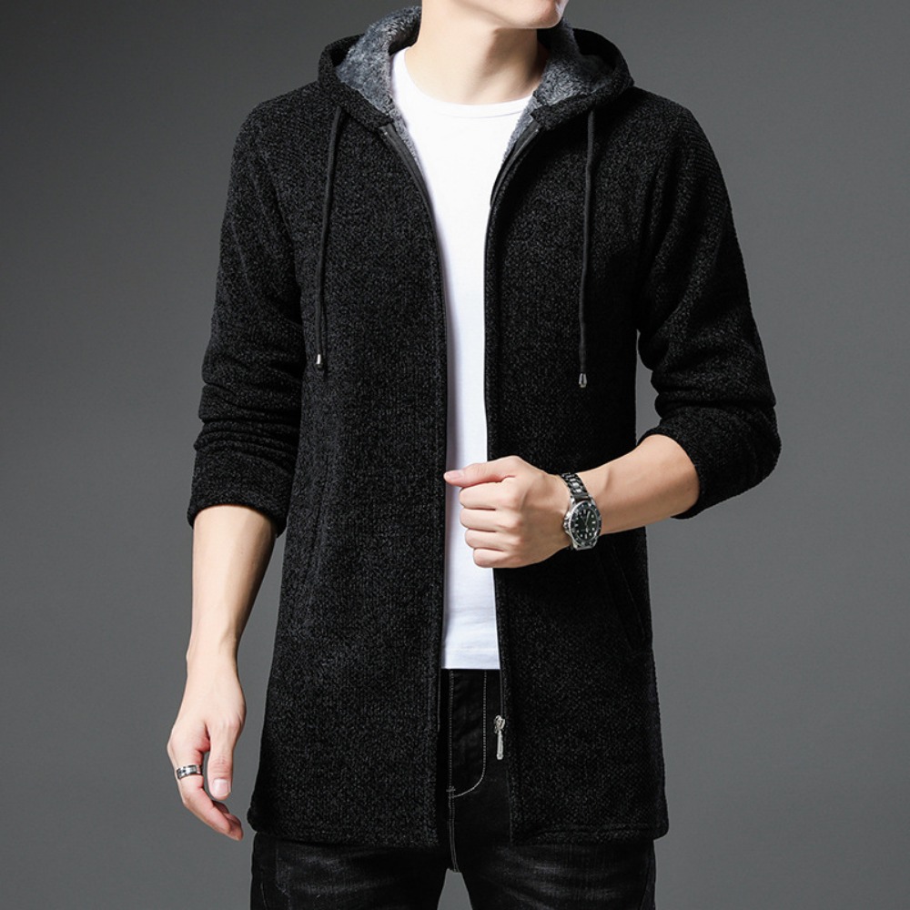 Yeni Varış Örme Kazak Erkekler - Fleece Hoodie Lined incelemesi ve fiyatı