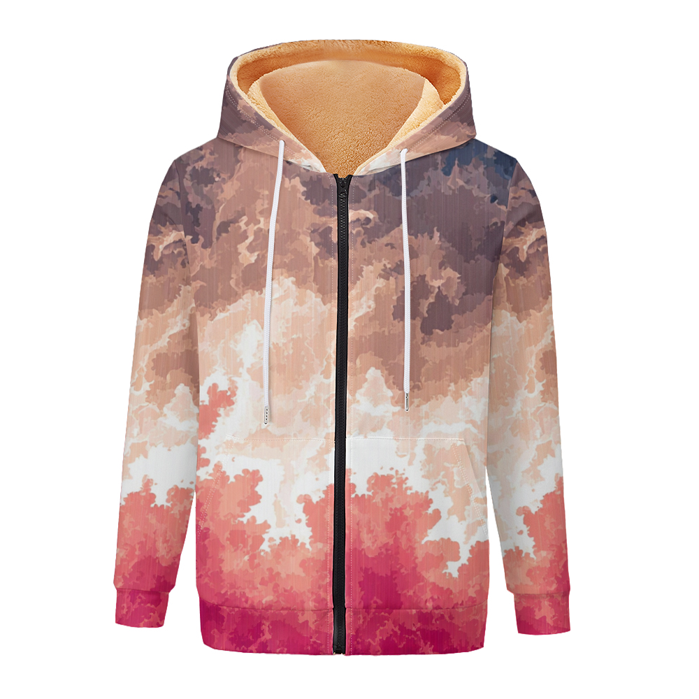 Akışkan Sanat Degrade Kadın Ce - Fleece Hoodie Lined incelemesi ve fiyatı