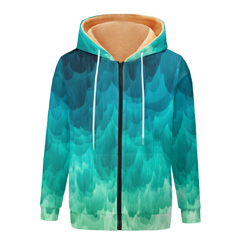 Akışkan Sanat Degrade Kadın Ce - Fleece Hoodie Lined incelemesi ve fiyatı