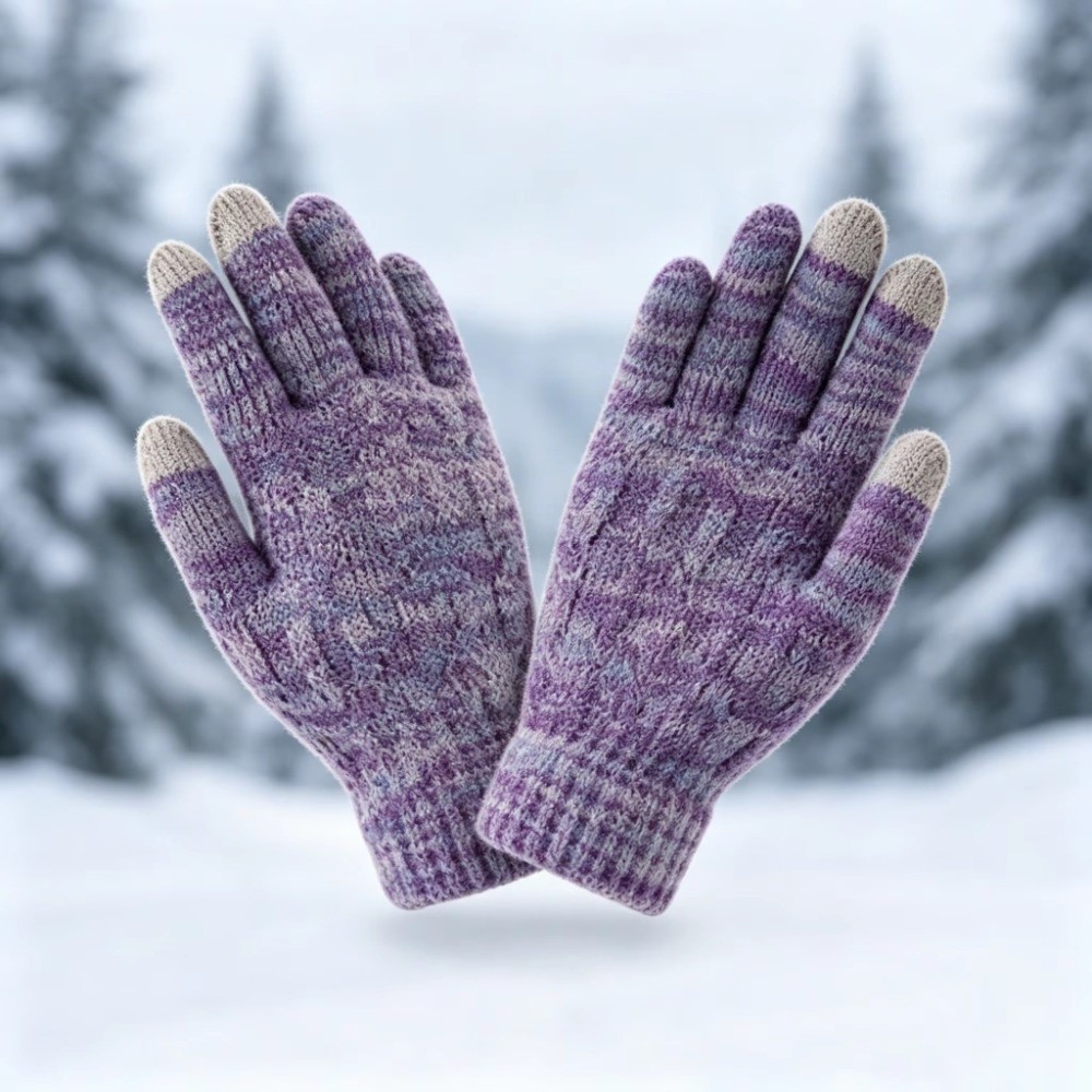2 adet/takım moda kış çocuk şa - Knit Glove Touch Screen incelemesi ve fiyatı