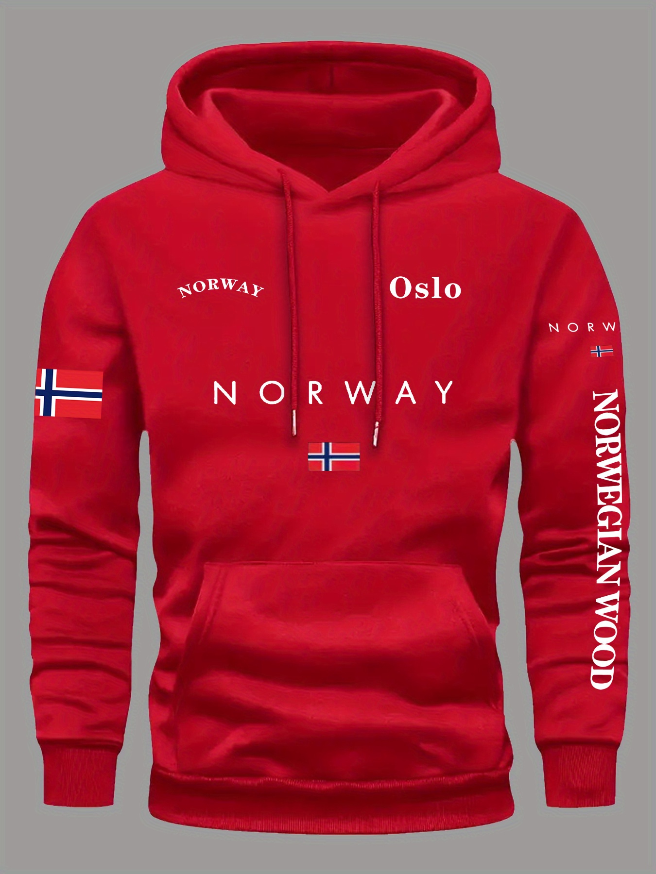 NORVEÇ Bayrağı Kapüşonlular Er - Winter Clothing Norway incelemesi ve fiyatı
