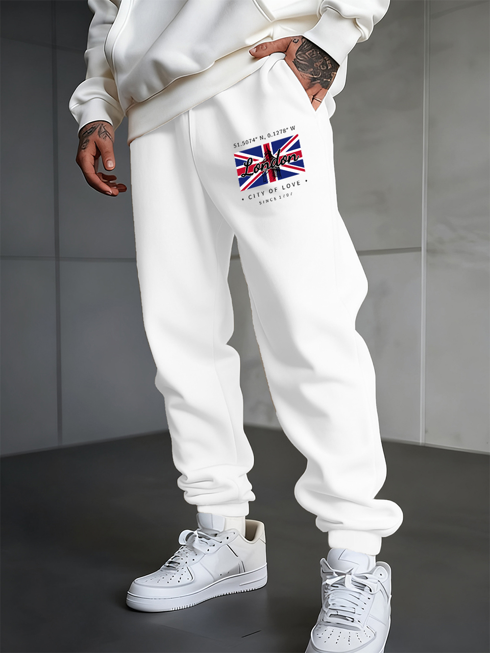 Londra şehri aşk Flagprinting  - Winter Clothing London incelemesi ve fiyatı