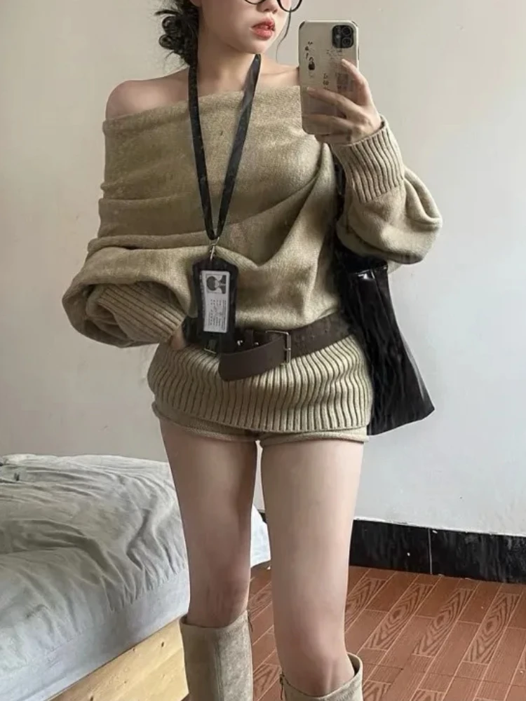 Autumn Winter Korean Knit Outf - Y2K Winter Clothing incelemesi ve fiyatı