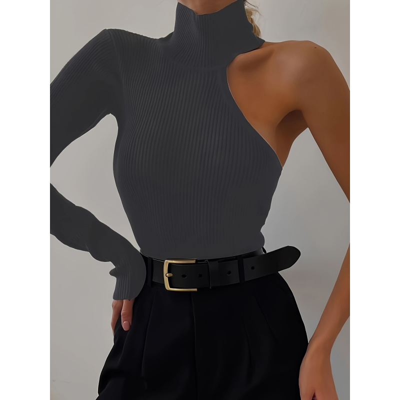 Düz Asimetrik Tek Omuzlu Nervü - Winter Clothing For Woman incelemesi ve fiyatı