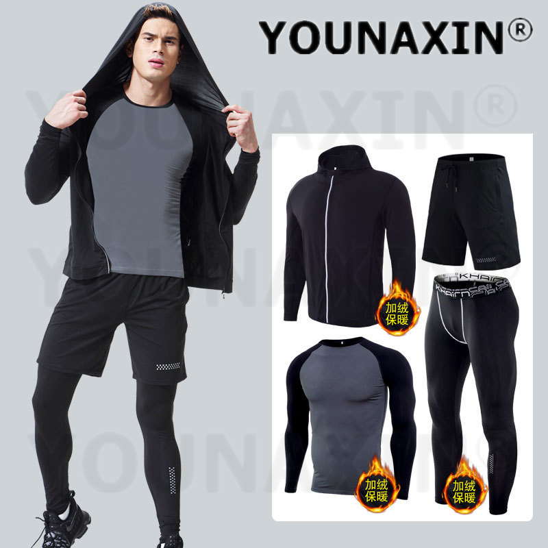 4 parçalı erkek spor giyim set - Warm Winter Clothing incelemesi ve fiyatı