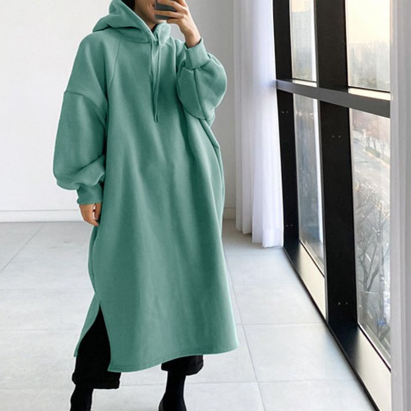 Sonbahar ve kış 150KG bayanlar - Fleece Hoodie Lined incelemesi ve fiyatı