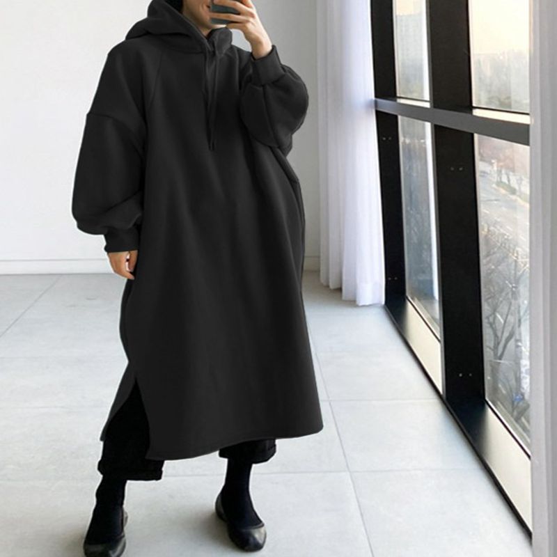 Sonbahar ve kış 150KG bayanlar - Fleece Hoodie Lined incelemesi ve fiyatı