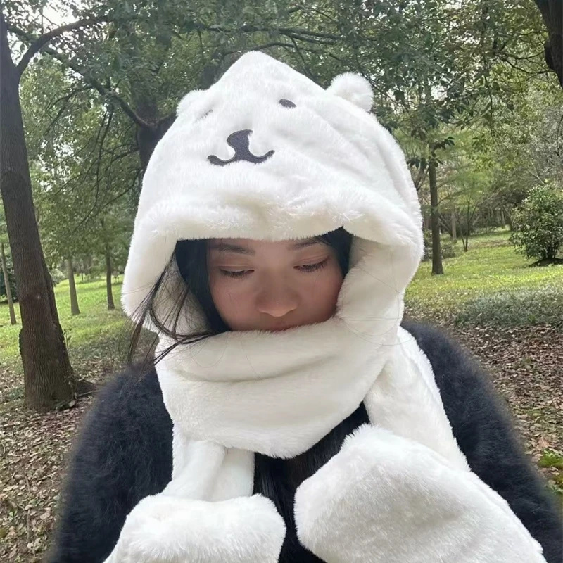 3'ü 1 Arada Peluş Kalın Kapüşo - Winter Clothing Accessories incelemesi ve fiyatı