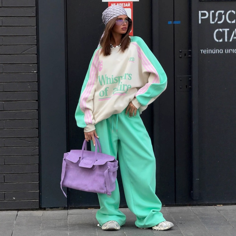 Moda Kontrastlı Sweatshirt Pan - Y2K Winter Clothing incelemesi ve fiyatı