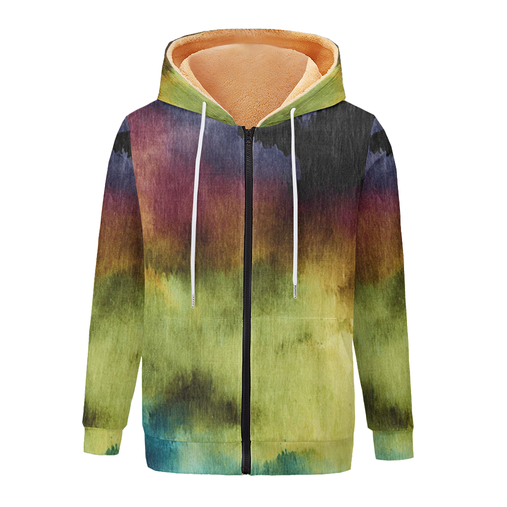 Mürekkep Sıçrama Suluboya Degr - Fleece Hoodie Lined incelemesi ve fiyatı